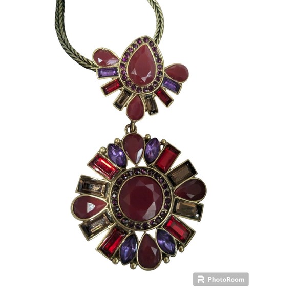 Beautiful Jade and Jasper Necklace /Pendant 12" Long - Picture 2 of 6